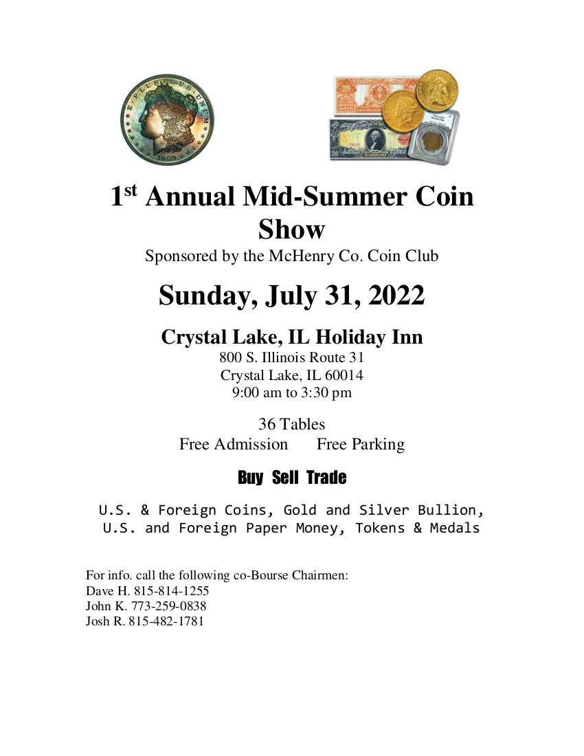 McHenry Coin Club show 2022